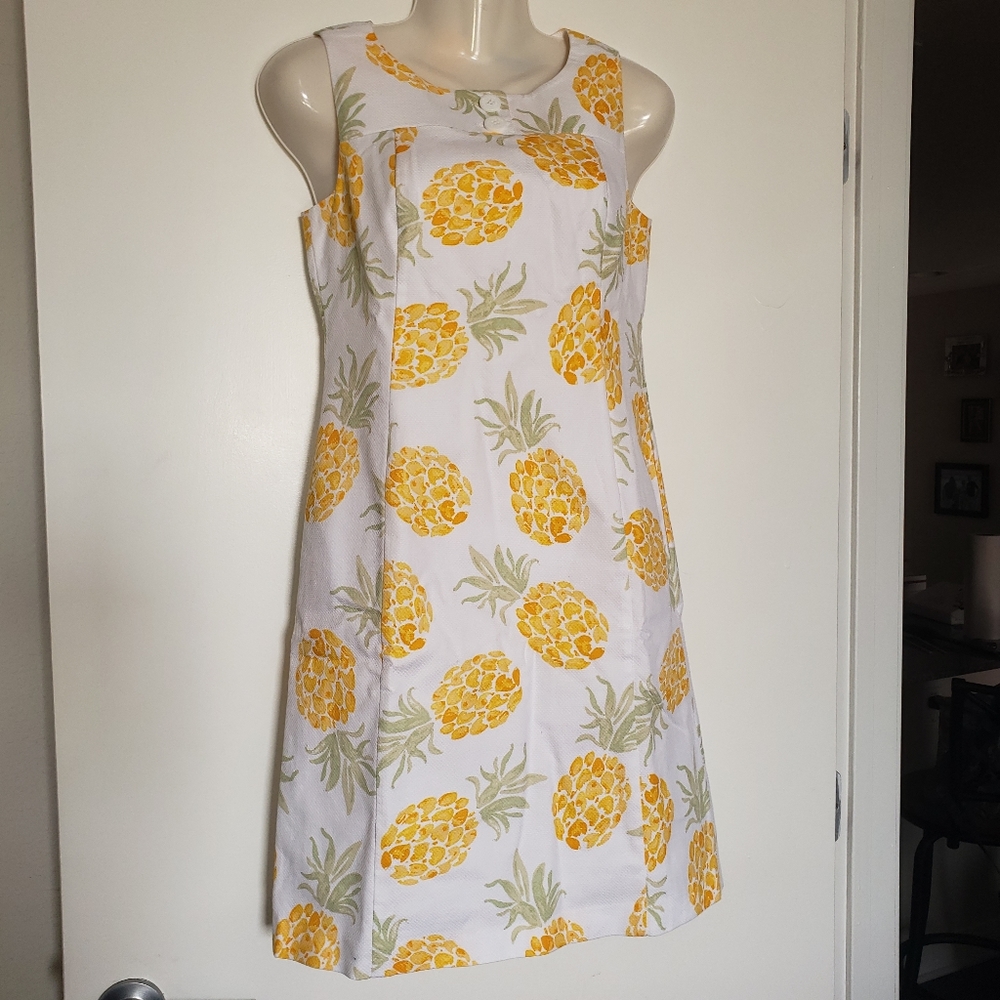 NEW Brook Brothers Pineapple Print Dress